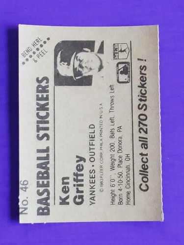 1983 FLEER STAR STICKERS YOU PICK BASEBALL 50% OFF 2 or more - Picture 59 of 157