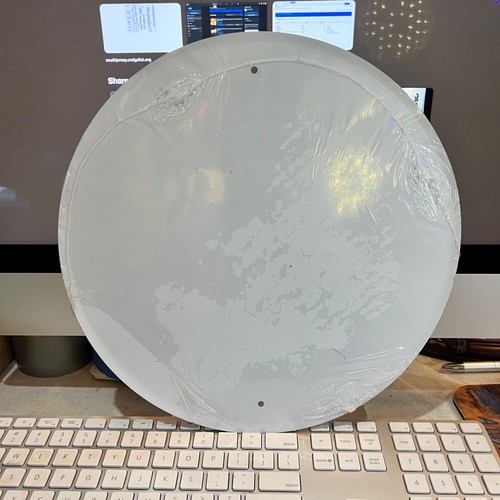 ONE ROAD RUNNER BEEP BEEP TIN METAL SIGN 12" DIAMETER CIRCULAR EMBOSSED - Picture 3 of 3