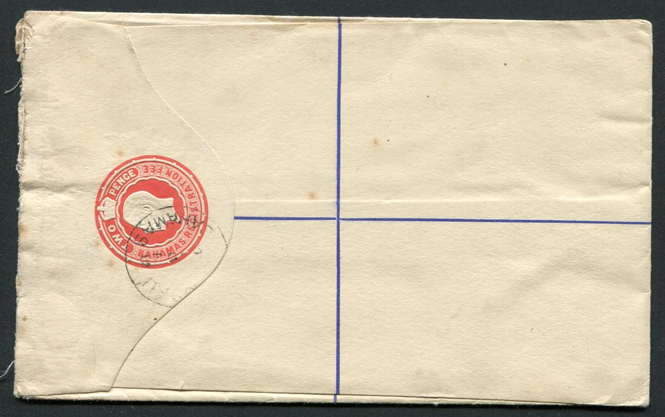 BAHAMAS (22545): music/cat/ARTHURS TOWN/cancel/KGV PSRE/cover 1929 - Image 2 of 2