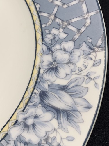 Coventry Palace Garden Blue Floral Dinner Plates 10 5/8” Fine Porcelain Set/4 A - Picture 3 of 12