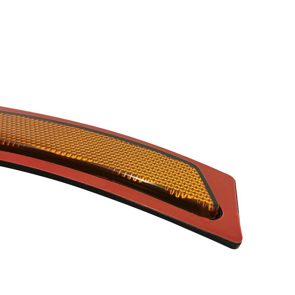 2PCS Crystal Amber Lens Front Side Marker Fender Bumper Reflector For BMW 2012-2
