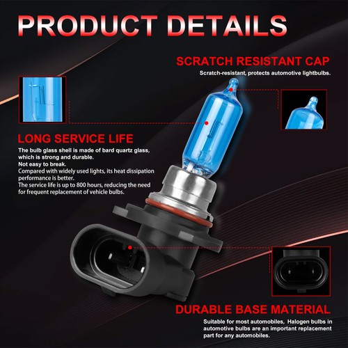 9005/HB3 halogen bulb warm white 4200k 5000lm for honda cr-v 2015-2019 2020 - Picture 3 of 12