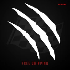 Claw Marks Vinyl Decal Sticker | Bear Raptor Truck Tailgate Bed Side 600