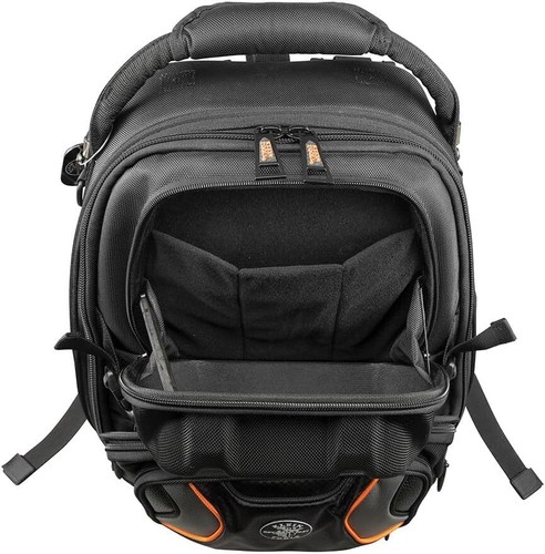Klein Tools 55485 Tool Bag Backpack, 19.5-Inch, Black with Orange/Gray - Picture 12 of 13