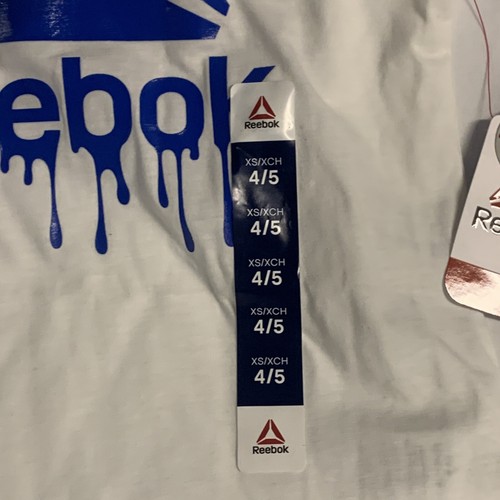 Reebok Boys Short Sleeve Graphic White - Tank - Size: XS (4-5) - NWT - Picture 6 of 12