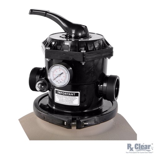 Rx Clear Radiant 24" Inch In-Ground Swimming Pool Sand Filter w/ 6-Way Valve - Picture 3 of 8