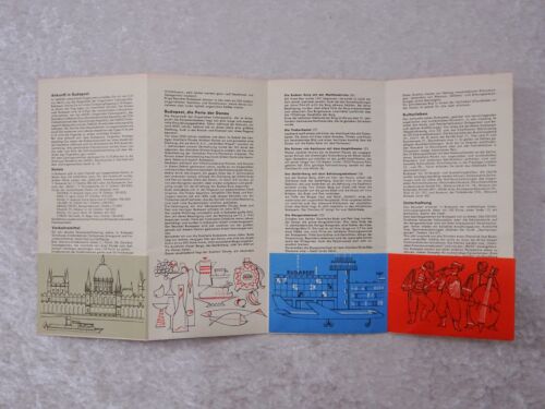 DDR Design Deutsche Lufthansa Werbe Broschüre Budapest - Vintage - Reklame - Bild 4 von 4