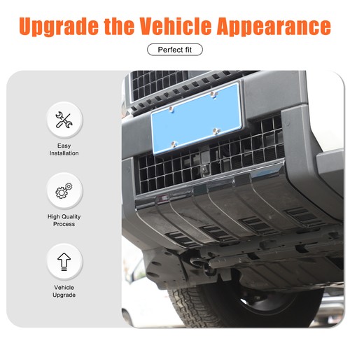 Front Bumper Guard Plate Trim For Prado Land Cruiser LC250 2024-2025 Gloss Black - Picture 10 of 14