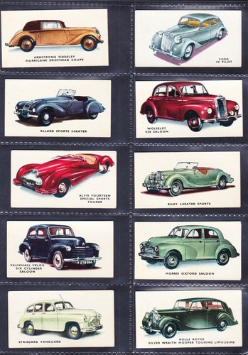 1949 KELLOGGS MOTOR CARS COL & B/W- COMPLETE YOUR SET, SELECT THE CARDS YOU NEED - Picture 59 of 156