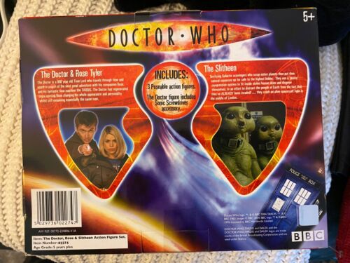 Doctor Who 10th Doctor ,Rose & Slitheen Figure Set - Picture 2 of 2