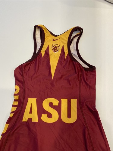 Game Worn Used Arizona State Sun Devils Wrestling Singlet Cliff Keen Size M - Picture 5 of 5