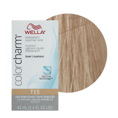 Wella Color Charm Permanent Liquid Hair Toner T15 Pale Beige
