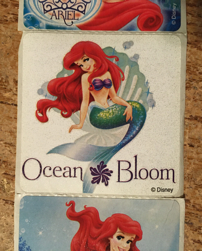 ARIEL LITTLE MERMAID DISNEY SMILE MAKERS STICKERS GLITTER SHINY / WRONGWAY052 - Picture 3 of 13