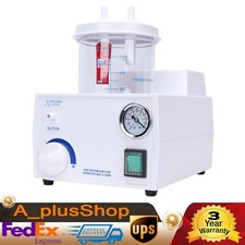 Portable Dental Phlegm Suction Unit Emergency Medical Vacuum Aspirator Machine 