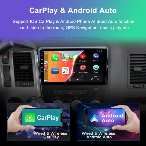 10.1" For Toyota Tundra 2007-2013 Sequoia Carplay GPS Car Stereo Radio NAVI Auto - Picture 3 of 16