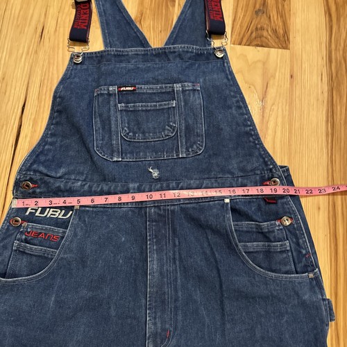 Vintage FUBU Denim Collection Overalls Mens Size Large 42/33 - Picture 11 of 13