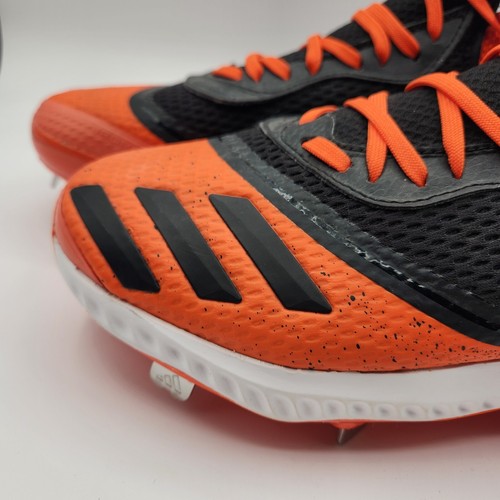 Adidas Icon V Bounce Tacchetti Baseball Uomo Taglia 7 Nero e Arancione Nuovi con etichette! - Foto 10 di 23