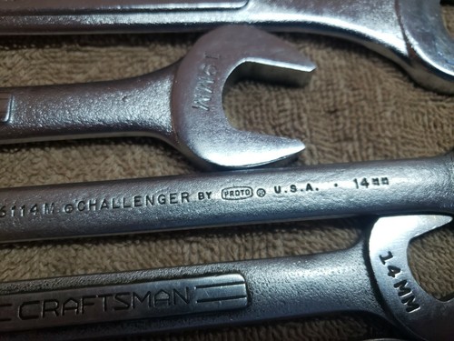 14 Craftsman-Proto,Snap-on & Misc Wrenches Different sizes opened end & combina - Picture 6 of 12