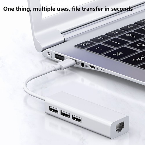 Ethernet Adapter 1000Mbps USB Type C To RJ45 Network Card For MacBook Switch PC - Photo 8/44