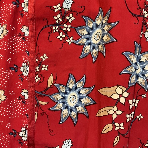 Gonna Blu Ritmo Donna Medio Rosso Floreale Midi Boho LEGGERE - Foto 2 di 10