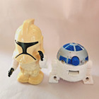 2005 Star Wars Burger King Boba Fett Walker & R2-D2 Cake Toppers — photo 1