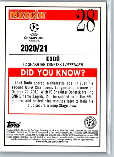 Topps Merlin 2020-21 cromo fútbol UEFA - Completa tu juego de jugador/equipo - Imagen 22 de 52