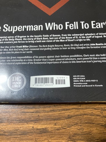 Superman Year One DC Black Label copertina rigida HC graphic novel nuovo - Foto 3 di 3
