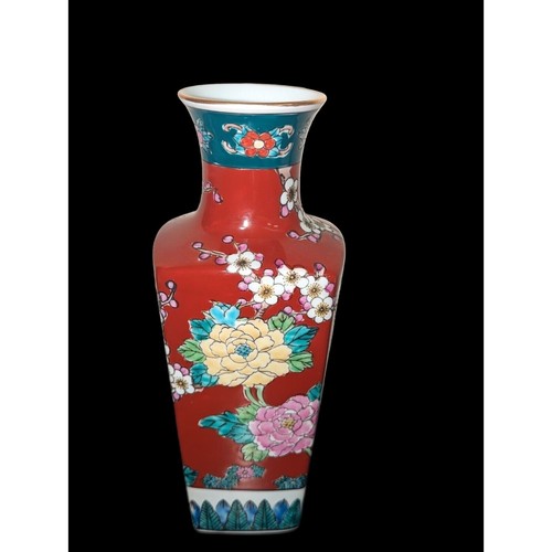 Antikes chinesisches Imari Rose Keramik Ingwerglas, 2 Vasen und Unterplatte Set - Bild 3 von 24
