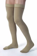 Jobst for Men 30-40 Thigh High Compression Stockings w/ Silicone Border - Khaki