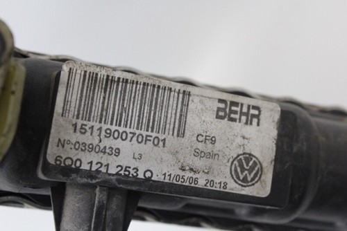6Q0121253R Wasserkühler für Seat Ibiza 1.2 12V Benzin 65PS 2006-2008 158048 - Bild 2 von 10