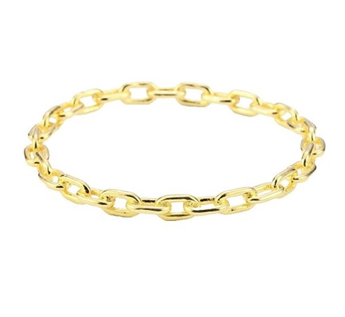$1031 IVI Women 24k Gold Plated Sterling Silver Slim Aurelia Chain Bracelet Sz S $1031 IVI Women 24k Gold Plated Sterling Silver Slim Aurelia  main image 3