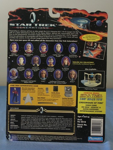 Personaggi film Star Trek Generations Kirk Picard Scott Riker 1994 compagni di gioco - Foto 5 di 9
