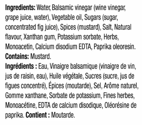 Aderezo para ensaladas de vinagreta balsámica sabio en calorías Kraft, 425 ml - Imagen 7 de 7