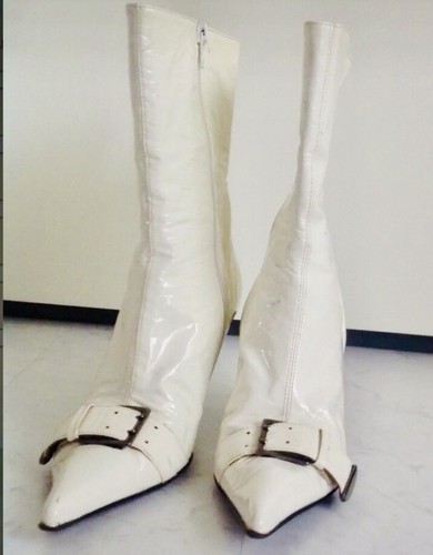 Paola Ferri/Made in Italy,Hochwertige Stiefelette 100% echtes Lack-Leder, Gr.36 - Bild 2 von 8