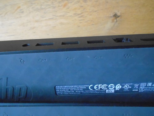 HP USB-C Universal Dock Docking Station Port Replicator HSA-B005DS NO PSU - Picture 4 of 6