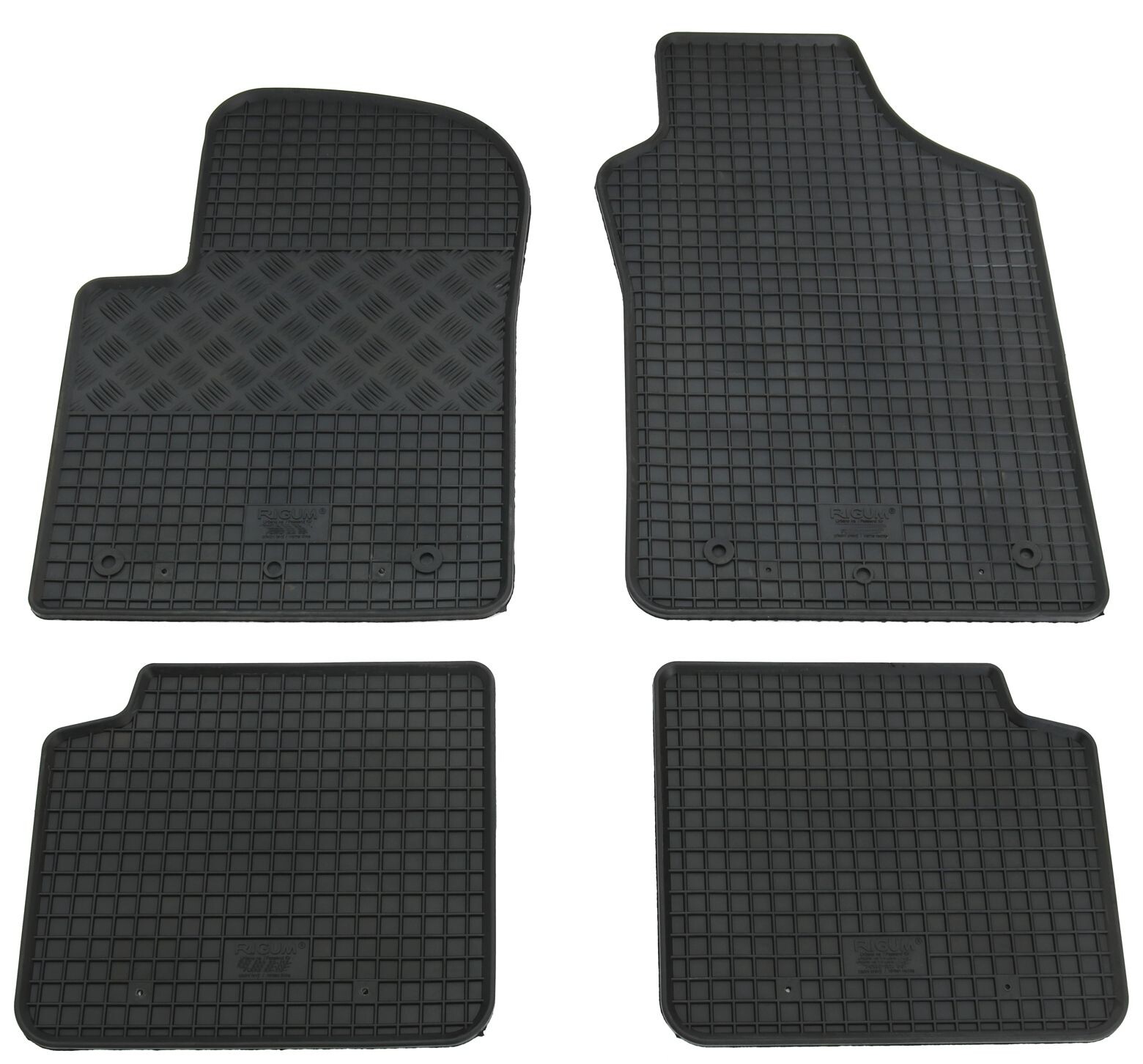 Gummifußmatten для Ford KA 2 ab 2008- + Паспорт Fiat 500 для Fußmatten Gummimatten
