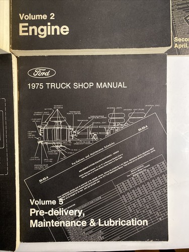 1975 Truck Shop Manual Volume 1-5 With Service Specifications Booklet - Picture 5 of 22
