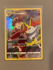 Pokemon Braixen TG01/TG30 Full Art NM/M Silver Tempest Trainer Gallery NM