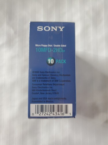 Sealed Pack of 10 & 7 loose Sony 10MFD-2HD Double Sided Micro Floppy Diskettes - 第 4/10 張圖片