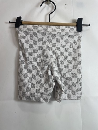 Old Navy Girls Size XS (5) Gray Checkered Biker Shorts - Picture 4 of 24