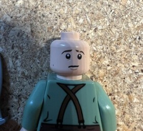 LEGO LOTR Minifigure Frodo Green Shirt Lord of the Rings 9469 or 30210 Hobbit