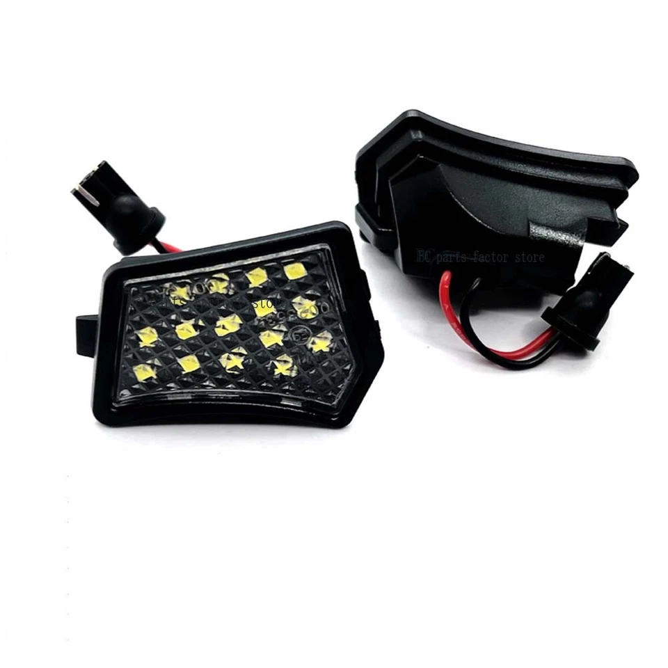 White LED Side Mirror Puddle Light For Jaguar XF XG XK XE Volvo V70 V40 S40 XC70 Foto 3 de 4