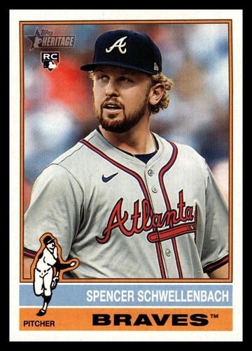 2025 Topps Heritage 58 Spencer Schwellenbach Atlanta Braves