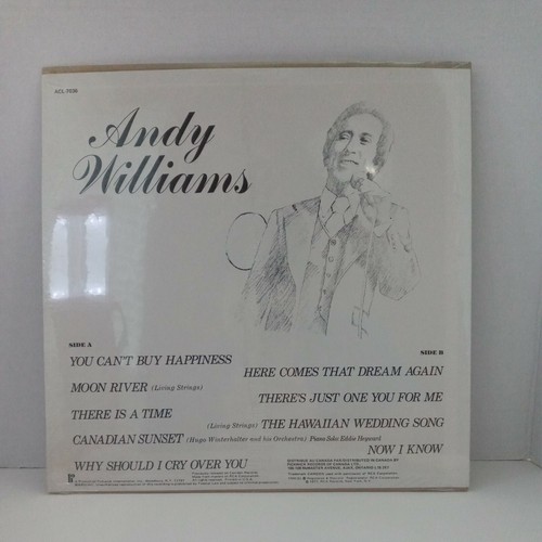 SEALED Andy Williams Compilation Vinyl Record ACL-7036 NM/M- Condition - Picture 2 of 4
