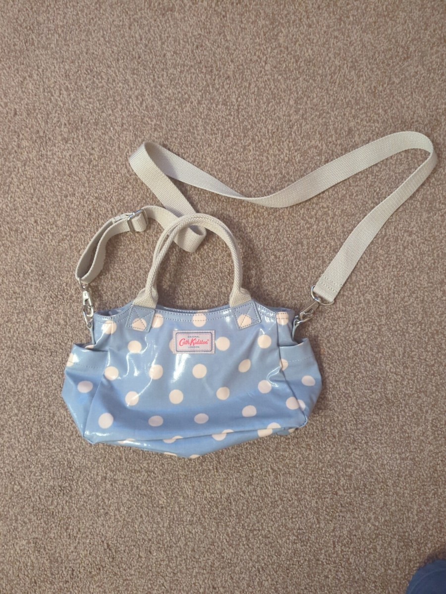 Cath kidston blue spotty bag shop