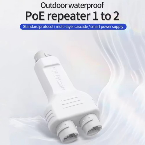 Ip66 Waterproof POE Repeater 100mbps 1 in 2 out IEEE802.3af/at Plug and Play - Picture 3 of 13