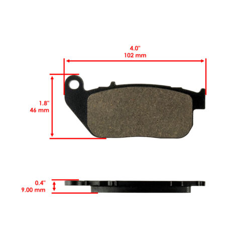 Front Rear Brake Pads for Harley Davidson XL1200C Sportster Custom 2004-2013 - Picture 2 of 7