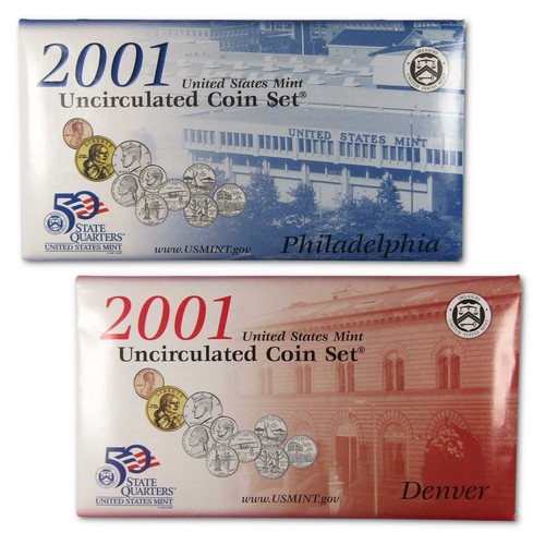 2001 Uncirculated Coin Set U.S Mint Original Government Packaging OGP - Picture 6 of 7