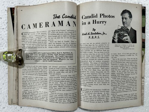 Vintage Zeitschrift Vol. 1 Nr. 1 MINICAM The Miniature Camera Monthly Sept. 1937 - Bild 9 von 13