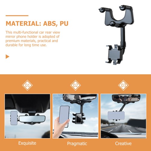 Car Phone Holder Visor Cell Dashboard Clip Rearview Mirror Mount - 第 7/11 張圖片